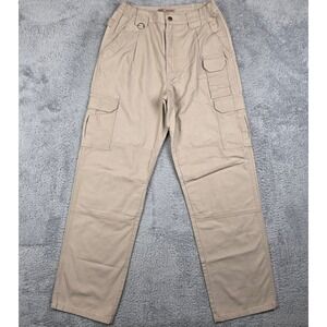 5.11 Tactical Original Cargo Pants Mens 30x32 Khaki Cotton Canvas Workwear 74251